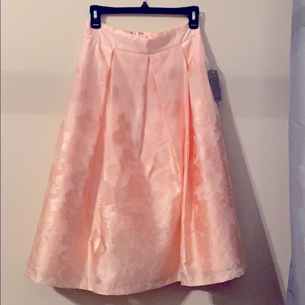 Beautiful pink satin full skirt
